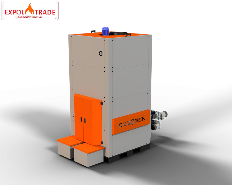 EG MULTIFUEL  80 kW kotol na štiepku / biomasu exter.podavac 3m diameter 2,5m