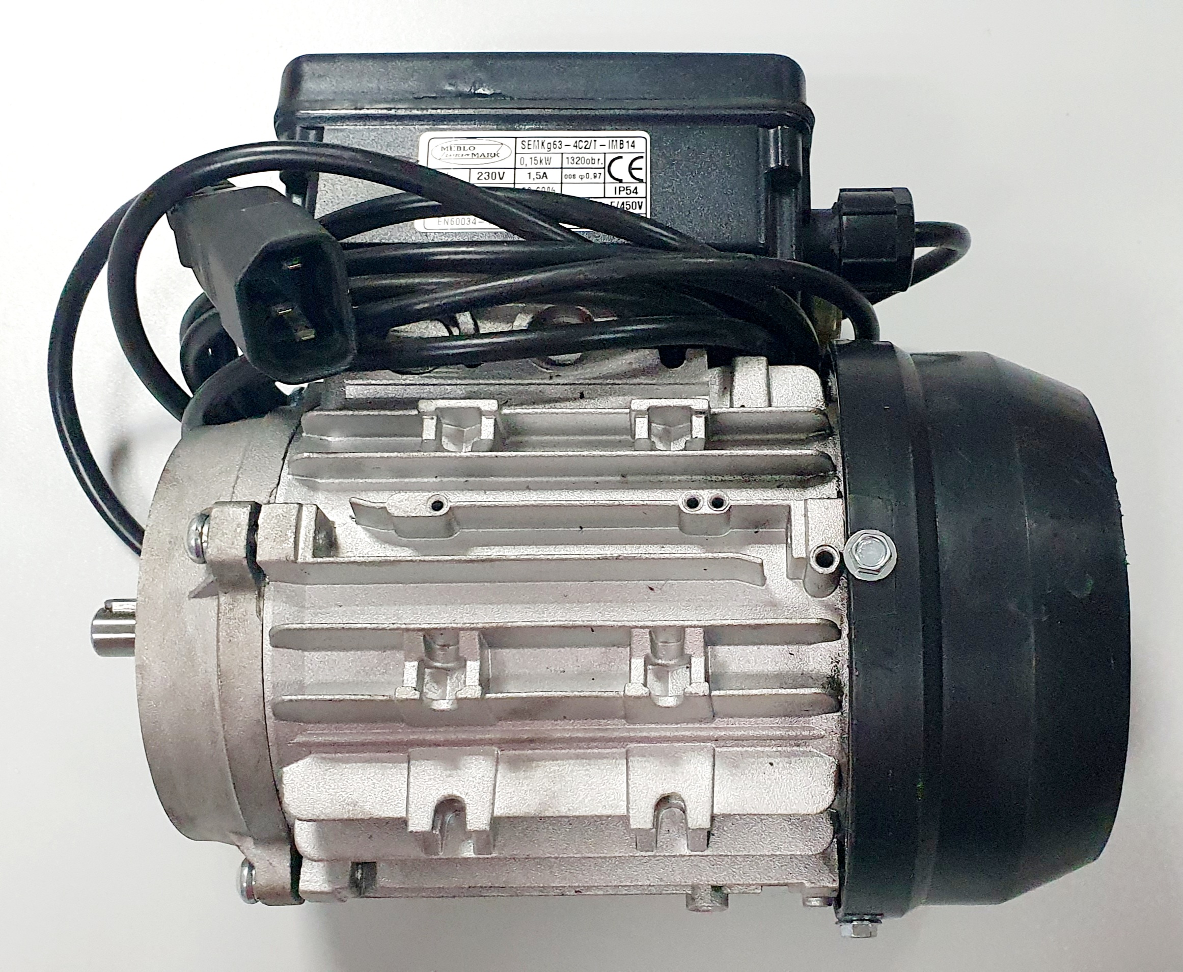 Elektromotor do šnekového podávača paliva 230V 50Hz 0,15 kW motor