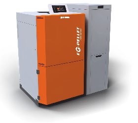 EG PELLET EVO 25 kW kotol na spaľovanie peliet, zásobník 368 L 