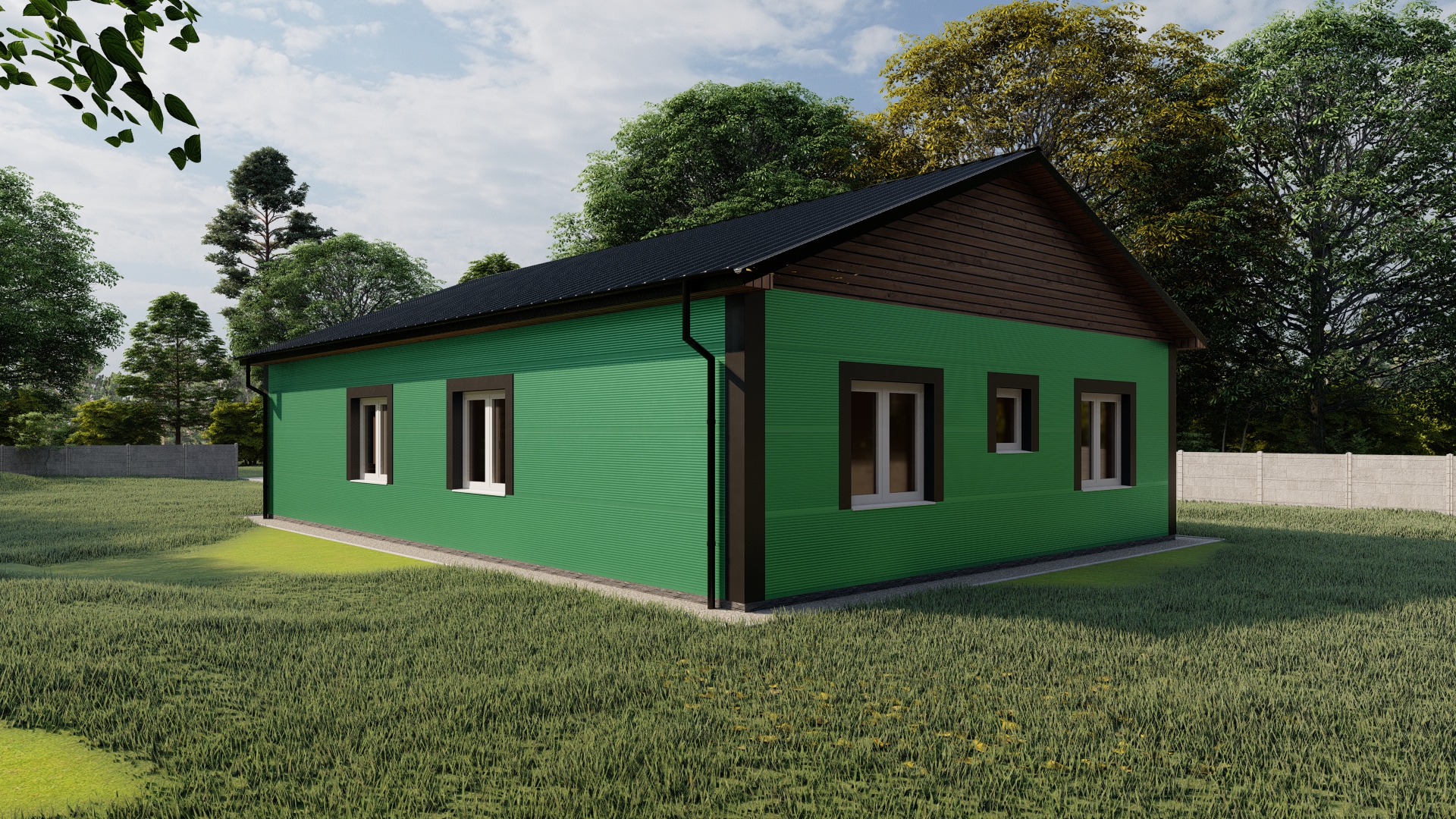 Kompozitný dom bungalov A0 - 150 m2